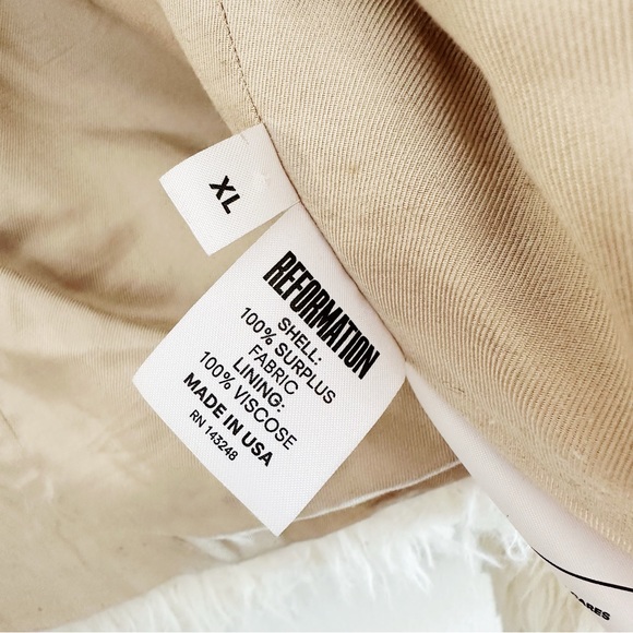 Reformation Teddy Faux Fur Jacket / White Fuzzy Coat - Picture 7 of 10